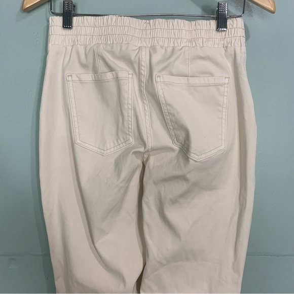 Spanx Stretch Twill Cargo Joggers Cream sz M 20319R - Picture 7 of 12